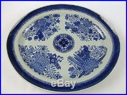 Mt. Vernon Museum Provenance Large Chinese Blue & White Fitzhugh Platter18th C