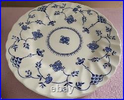Myott Finlandia Staffordshire England Blue/White 17 Pcs Plates Platter Bowls++