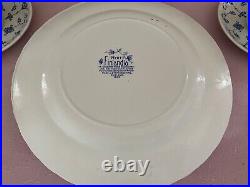 Myott Finlandia Staffordshire England Blue/White 17 Pcs Plates Platter Bowls++