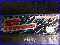 NOS Blue & White GT DYNO RACING BLAST SHIELD D-FORCE NUMBER PLATE Old School BMX