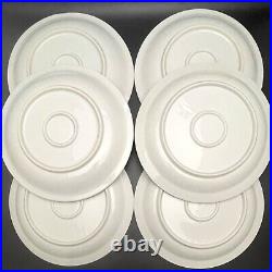 Nabeshima Porcelain Garlic 6pc Dinner Plate Set Circa 1940s Japan 11 Diameter