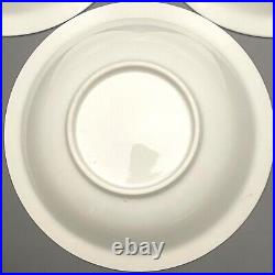 Nabeshima Porcelain Garlic 6pc Soup Bowl Set Circa 1940s Japan 6.75 Diameter