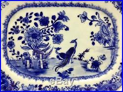 Nanking Blue and White Oriental Porcelain Dish circa 1785