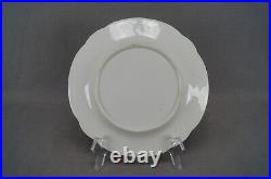 New Hall Pattern 2229 Hand Painted Scene Blue White Sprigged & Gold Plate
