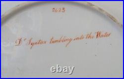 New Hall Pattern 2623 Dr Syntax Dessert Plate C1820-27 Pat Preller Collection