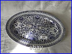 (Newport GA) Vintage Server/Carvery Plate Blue & White Design NP