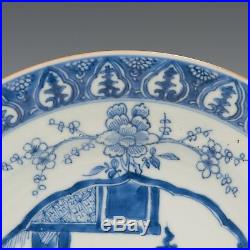 Nice Chinese Blue & White plate, dancing ladies, Kangxi, early 18th ct