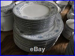 Norilake Blue Hill 60+ Fine China Blue & White Dinner Set Plates Cups Bowls More