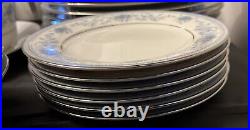 Noritake Blue Hill 2482 Bone China Dinner / Tea Service 47 pieces Immaculate