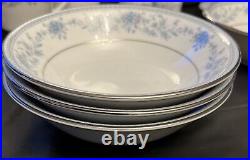 Noritake Blue Hill 2482 Bone China Dinner / Tea Service 47 pieces Immaculate