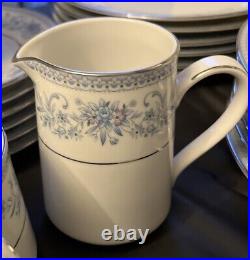 Noritake Blue Hill 2482 Bone China Dinner / Tea Service 47 pieces Immaculate