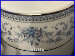 Noritake Blue Hill 2482 Bone China Dinner / Tea Service 47 pieces Immaculate