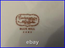 Noritake Blue Hill 2482 Bone China Dinner / Tea Service 47 pieces Immaculate