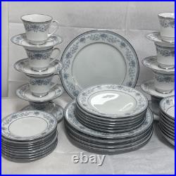 Noritake Blue Hill 2482 Bone China Dinner / Tea Service 48 pieces Immaculatem