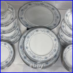 Noritake Blue Hill 2482 Bone China Dinner / Tea Service 48 pieces Immaculatem