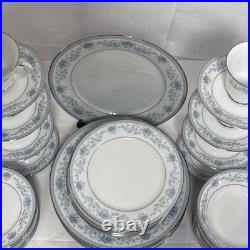 Noritake Blue Hill 2482 Bone China Dinner / Tea Service 48 pieces Immaculatem