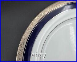 Noritake Crestwood Cobalt Platinum Dinner Plate 10.5 in Set of 6