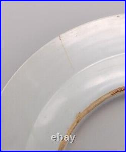 OLD Chinese Blue & White Plate Pagoda Lake Porcelain Qing Qianlong (1736-1795)