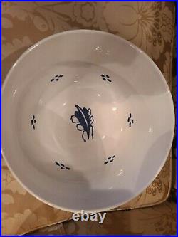 OUD WILLIAMSBURG LARGE DELFT PUNCH BOWL C 44 Blue and White Made in Holland