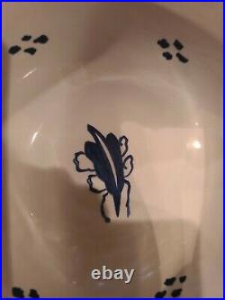 OUD WILLIAMSBURG LARGE DELFT PUNCH BOWL C 44 Blue and White Made in Holland