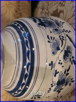 OUD WILLIAMSBURG LARGE DELFT PUNCH BOWL C 44 Blue and White Made in Holland