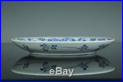 Oct213 Very Rare Kakiemon Aikakkiemonblue&white Porcelain Plate Middle Edo