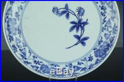 Oct213 Very Rare Kakiemon Aikakkiemonblue&white Porcelain Plate Middle Edo