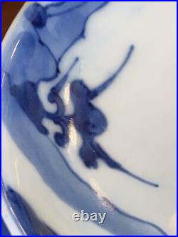 Old Chinese 5 Blue & white Porcelain painted Beauty Bowl 5x1