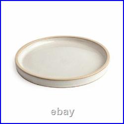 Olympia Canvas Flat Round Plate Murano White / 180mm (Ø). Pack Quantity 6