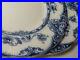 PAIR 9 1/2 Opaque China S. H. & Sons England Hawskley Plates Blue Circa 1903