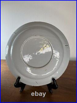 PAIR mid-18th Century Blue & White Delft Plates c. 1760 22.5cm