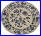 Pair Antique 19thC Meissen Porcelain Blue Onion Plate s Porzellan Teller German