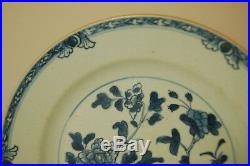 Pair of 18th century Kangxi (1680-1723) Antique Blue & White Chinese plates