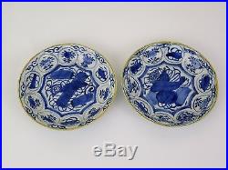 Pair of Blue and White'Kraak' Porcelain Dish
