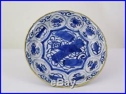Pair of Blue and White'Kraak' Porcelain Dish