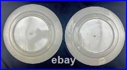 Pair of Chinese Export Porcelain European Blue & White Canton Clobbered Plates