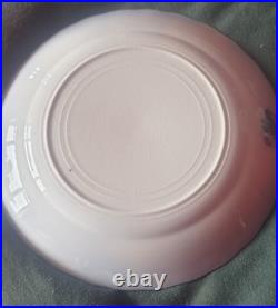 Pair vintage Furnival England 373943 English Rose Blue & White plates Edwardian