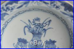 Perfect Antique 18th c Kangxi Porcelain Plate Chinese Qing China Old Blue White