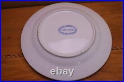 Pier 1 Chinese Character Calligraphy 8 Dinner Plates Blue White Blessing