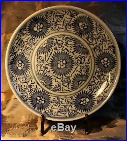 Possible Chinese Blue & White Diana Cargo Shipwreck(1817)Starburst Pattern Plate