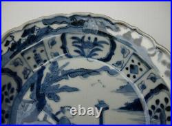 Qing Go Shonzui Dish Blue & White Porcelain Antique Chinese Tea Ceremony Plate