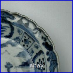 Qing Go Shonzui Dish Blue & White Porcelain Antique Chinese Tea Ceremony Plate