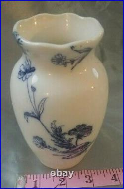 RARE Antique Beautiful Vase 1891 A. Bros Ashworth Brothers Spray Blue England