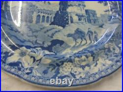 RARE Antique Rogers Staffordshire Blue & White MONOPTEROS Plate c1784-1835 #2