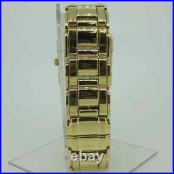 RAYMOND WEIL GENEVE SAXO 9110 Tank Watch 18K Gold Plate Bracelet RARE Lovely
