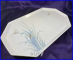 ROSENTHAL MILOS (WHITE/BLUE) Oval Serving Platter 14