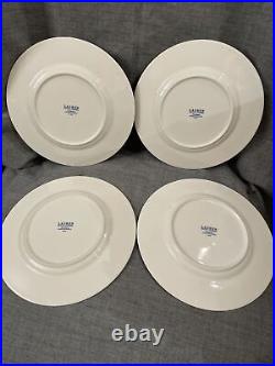 Ralph Lauren MANDARIN BLUE Salad Plates (4) Floral Lattice EUC