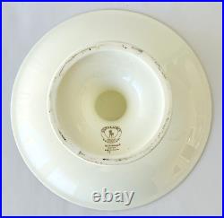 Ralph Lauren Pedestal Cake Dessert Plate Empire Pattern Blue White England 9