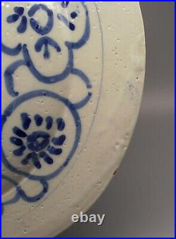 Rare 18thC Italian Torino Blue & White Maiolica Faience Charger Plate 30cm