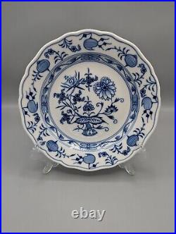 Rare 6 Meissen Blue Onion Side Salad Plates 8 Deep Plates Excellent